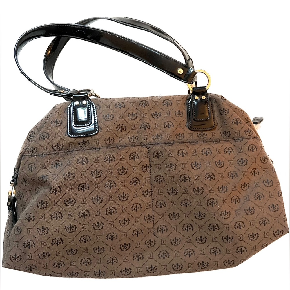 Classic Tan Logo Shoulder Bag - Liz Claiborne